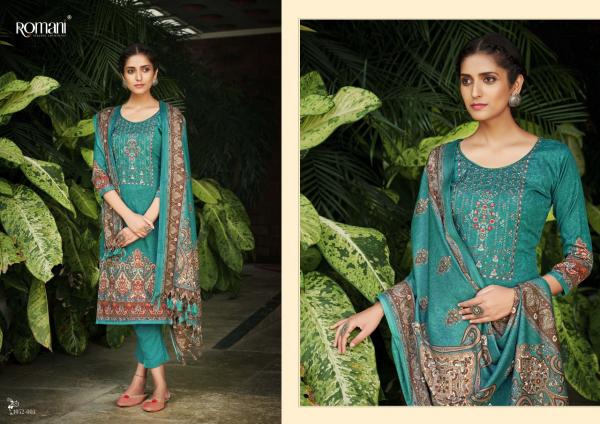 Romani Gulmarg Exclusive Wollen Wear Pashmina Designer Dress Collection